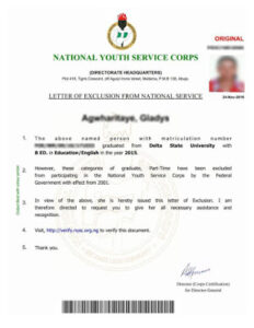Read more about the article How to Apply for NOUN Nysc Exclusion Letter