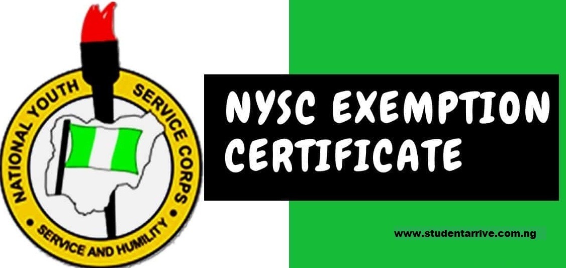 NYSC EXEMPTION CERTIFICATE