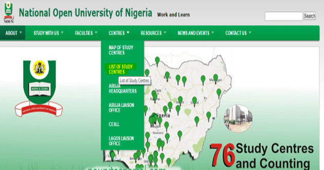 National Open University of Nigeria study centres